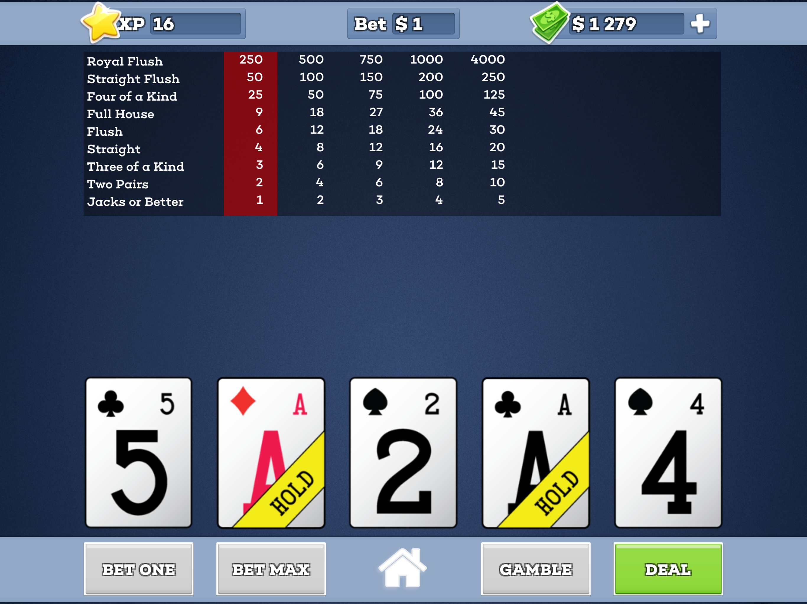 Jacks Or Better * Video Poker screenshot 5