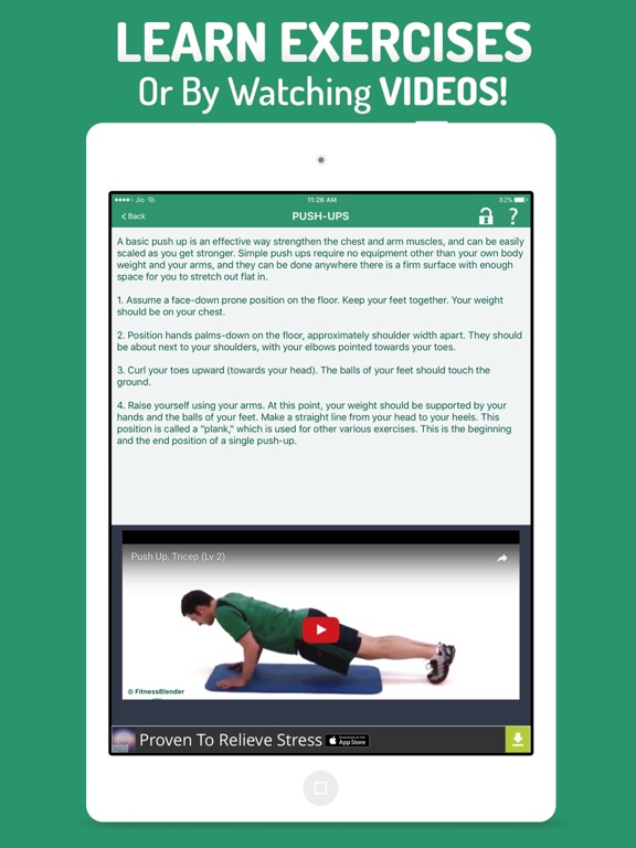 7 Minutes Workout & Exercises iPad screenshot 4 - Health & Fitness app
