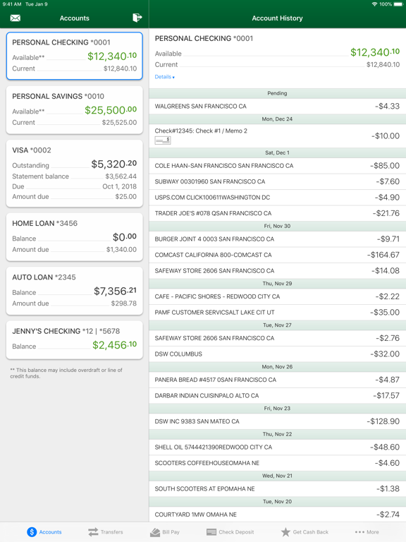 LCFCU iPad screenshot 3 - Finance app