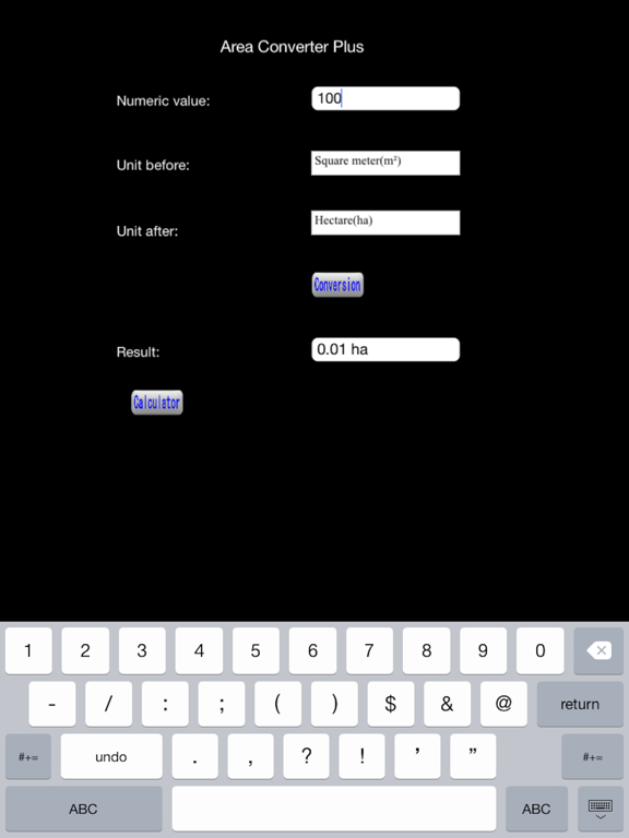 Screenshot #5 pour Area Converter Plus