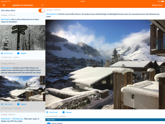Sneeuwhoogte.nl iPad app afbeelding 4