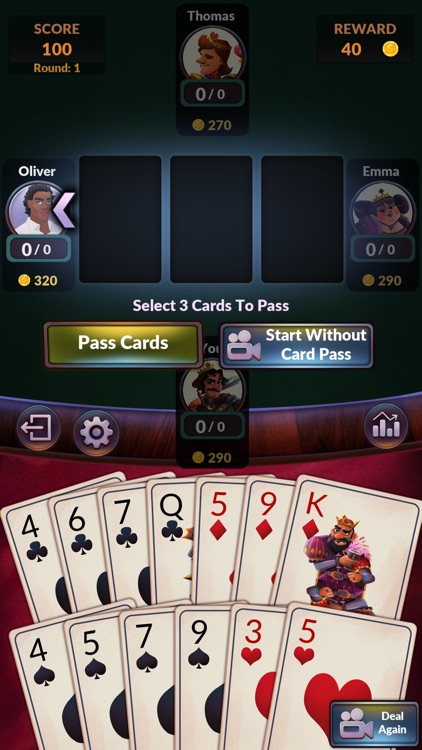 Hearts - Offline Card Games screenshot-5