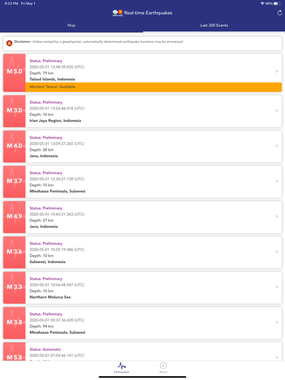 BMKG Real-time Earthquakesのおすすめ画像2