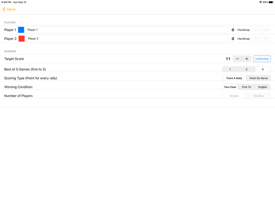 Squash Score Referee iPad screenshot 4 - Sports app