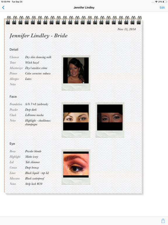 Screenshot #6 pour Face Charts Continuity App
