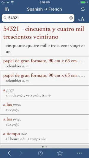 Ultralingua French-Spanish screenshot 3