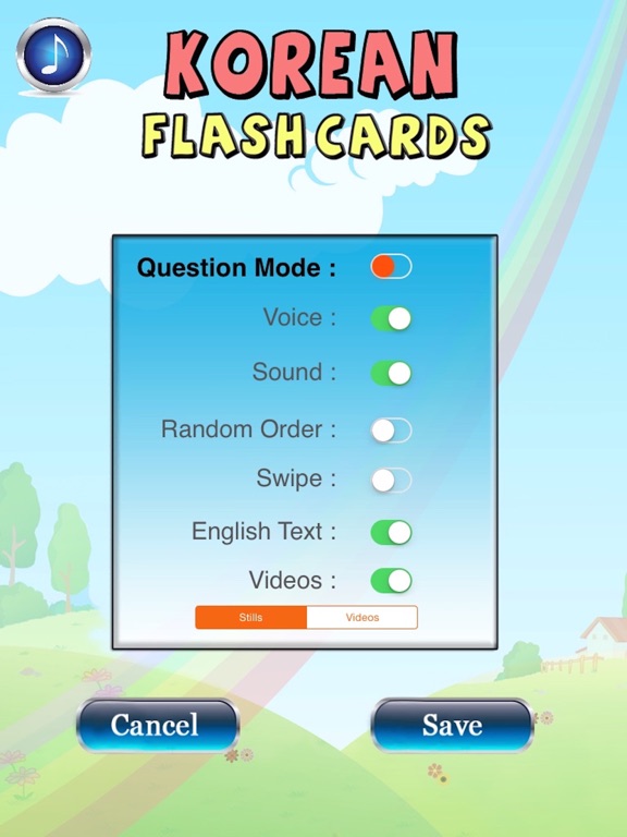 Korean Baby Flash Cards iPad screenshot 5 - Education app