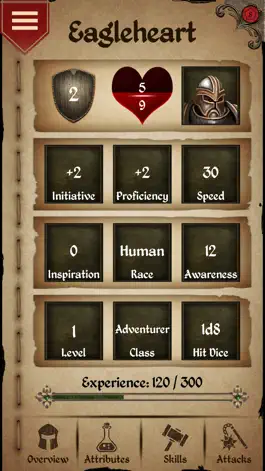 Game screenshot Character Sheet mod apk