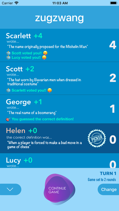 Fictionary Game Screenshot