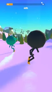 stickman snow ride iphone screenshot 1