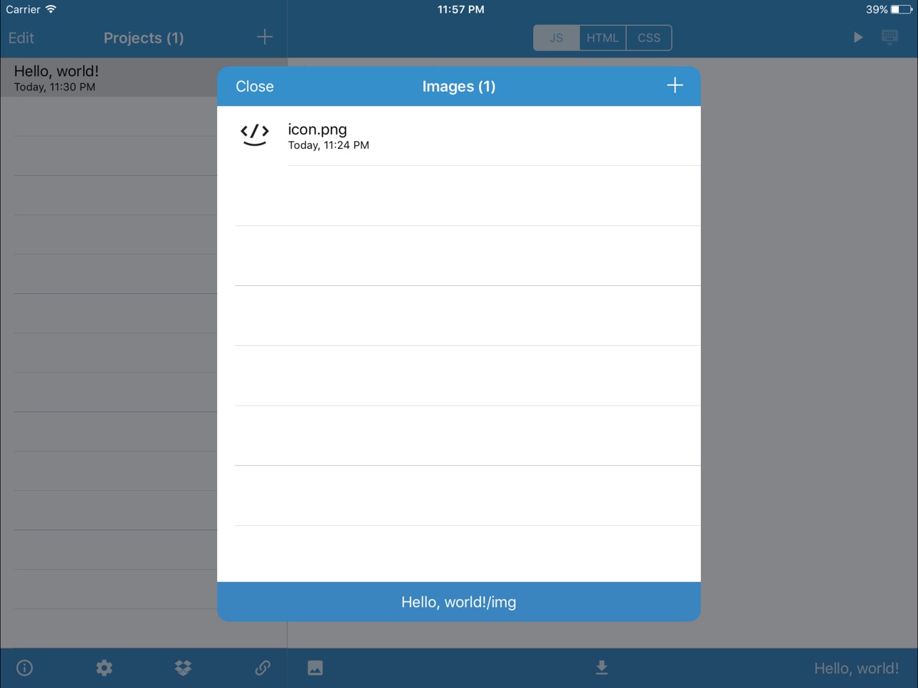 iPad screenshot