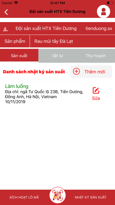 Screenshot #2 pour CheckVN - Nhật ký nông nghiệp