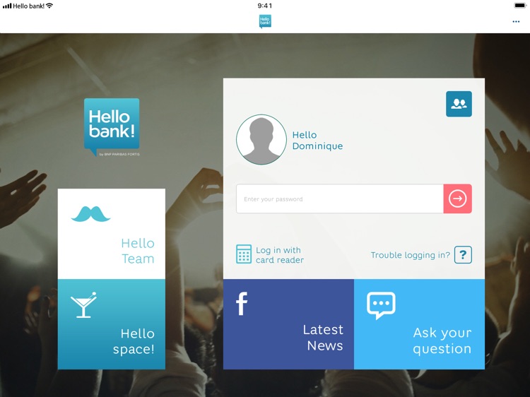 Hello bank! for tablet
