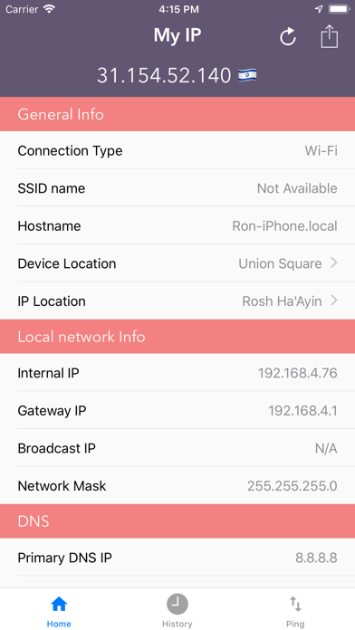 What's my IP / IPv6? - Fast IP Screenshot