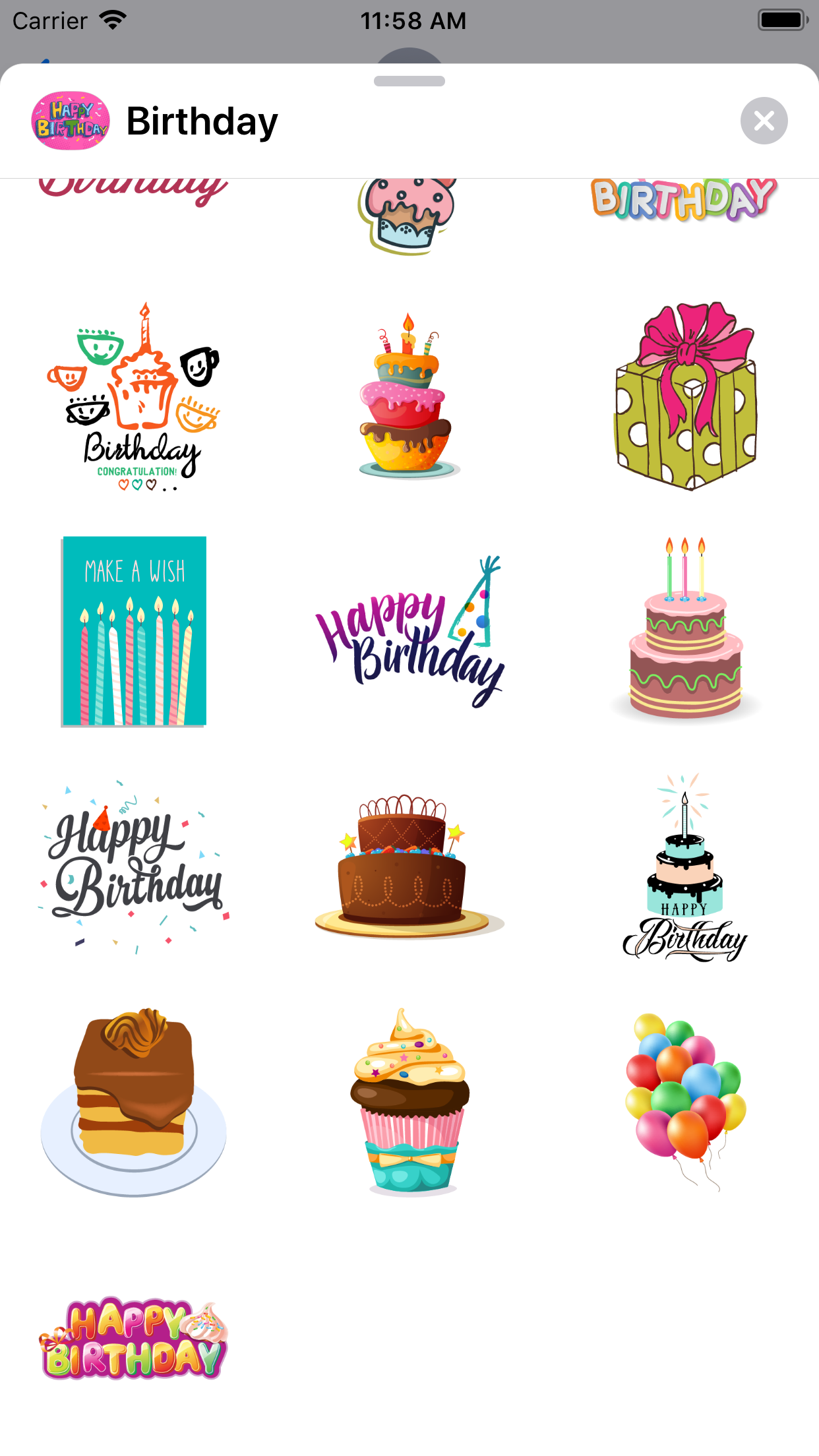 100+ Happy Birthday Stickers