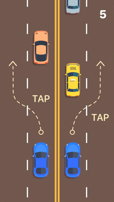 Traffic car driving race game screenshot 2