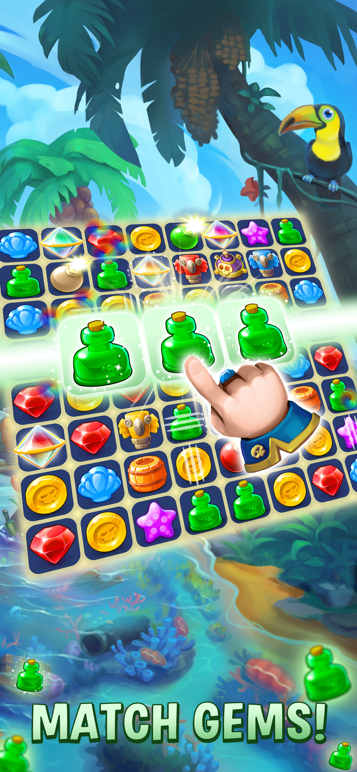 Pirates & Pearls: Match 3 Game