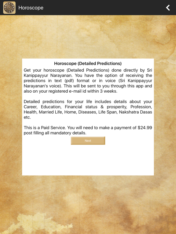 Screenshot #6 pour Kanippayyur Astrology