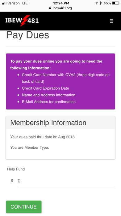 IBEW Local 481 iPhone screenshot 4 - Business app