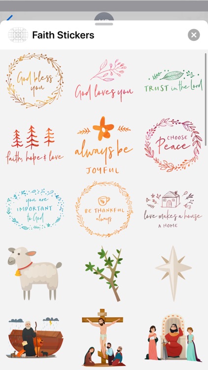 Faith Stickers for iMessage