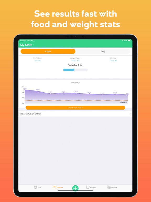iCarb: Keto Diet Tracker iPad screenshot 7 - Health & Fitness app