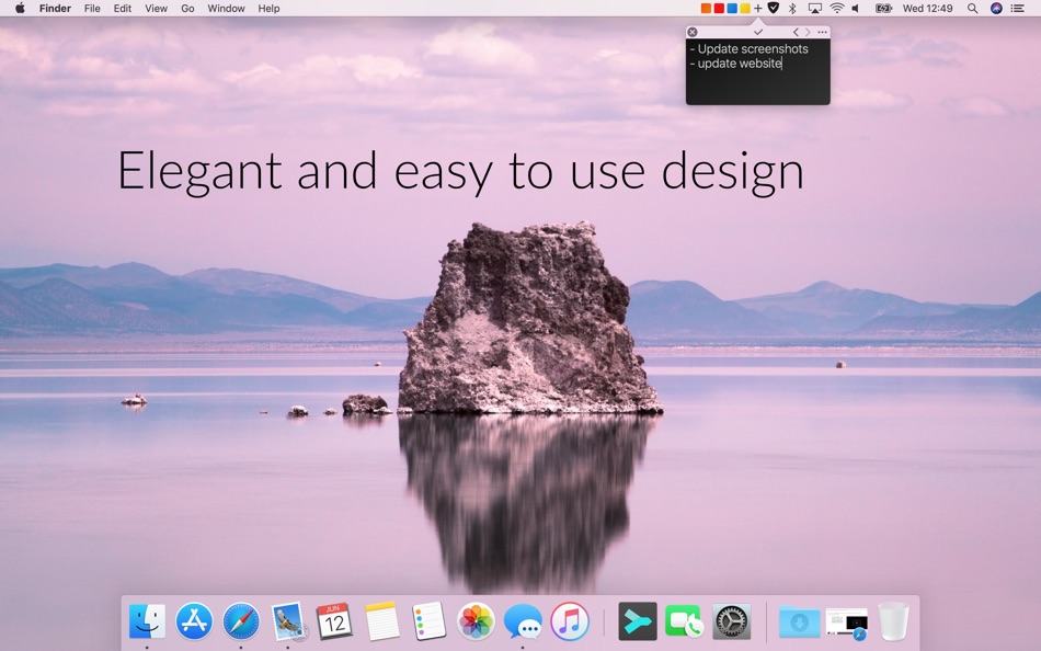 #1. Notesey: menu bar sticky notes (macOS) 由: Jędrzej Gronek