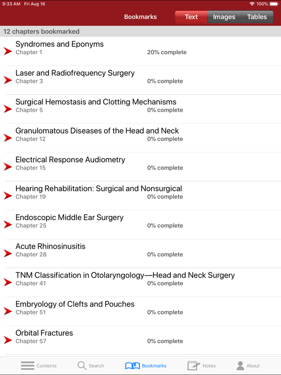 KJ Lee's Otolaryngology, 12/E iPad screenshot