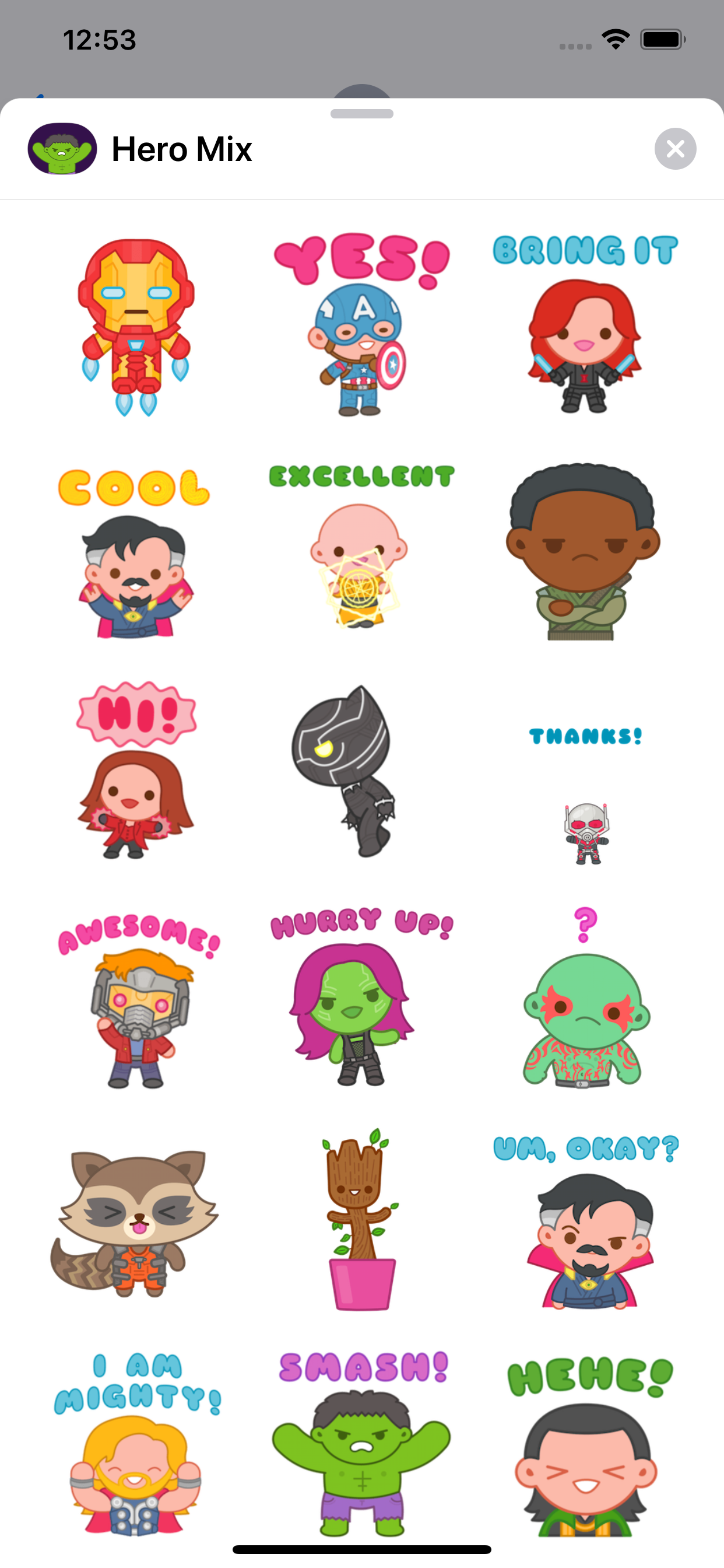 Marvel Stickers: Hero Mix