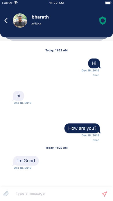 Screenshot #3 pour BCHAT SECURE APP