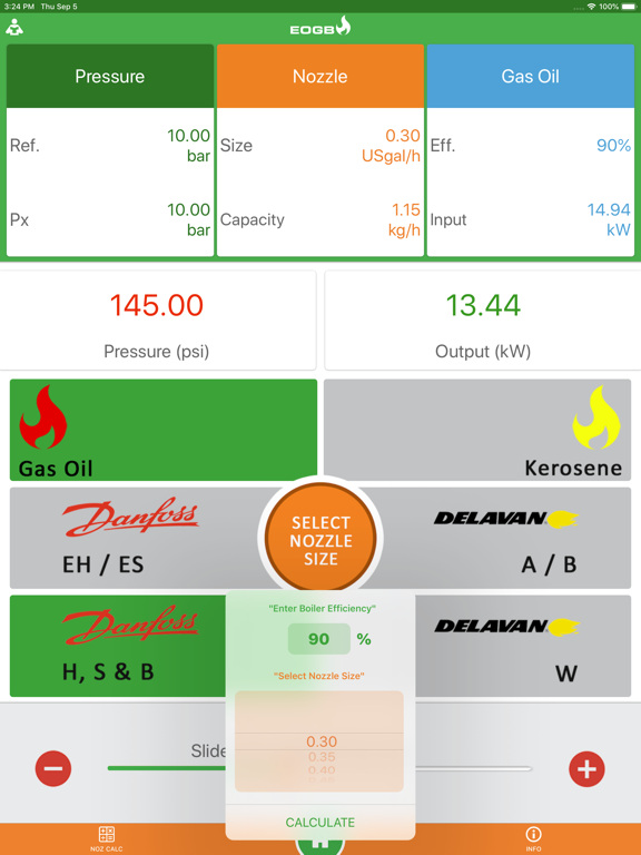 Screenshot #4 pour Oil Nozzle Output Calculator