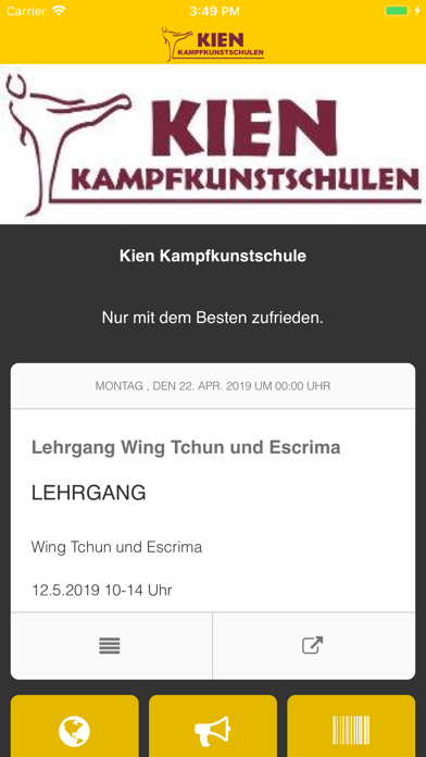 Screenshot #1 pour Kien Kampfkunstschule