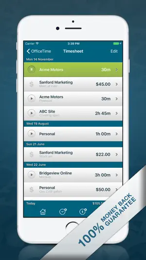 OfficeTime Work & Time Tracker screenshot 2