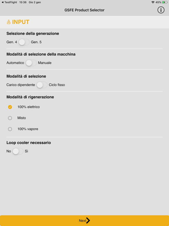 GSFE Product Selector