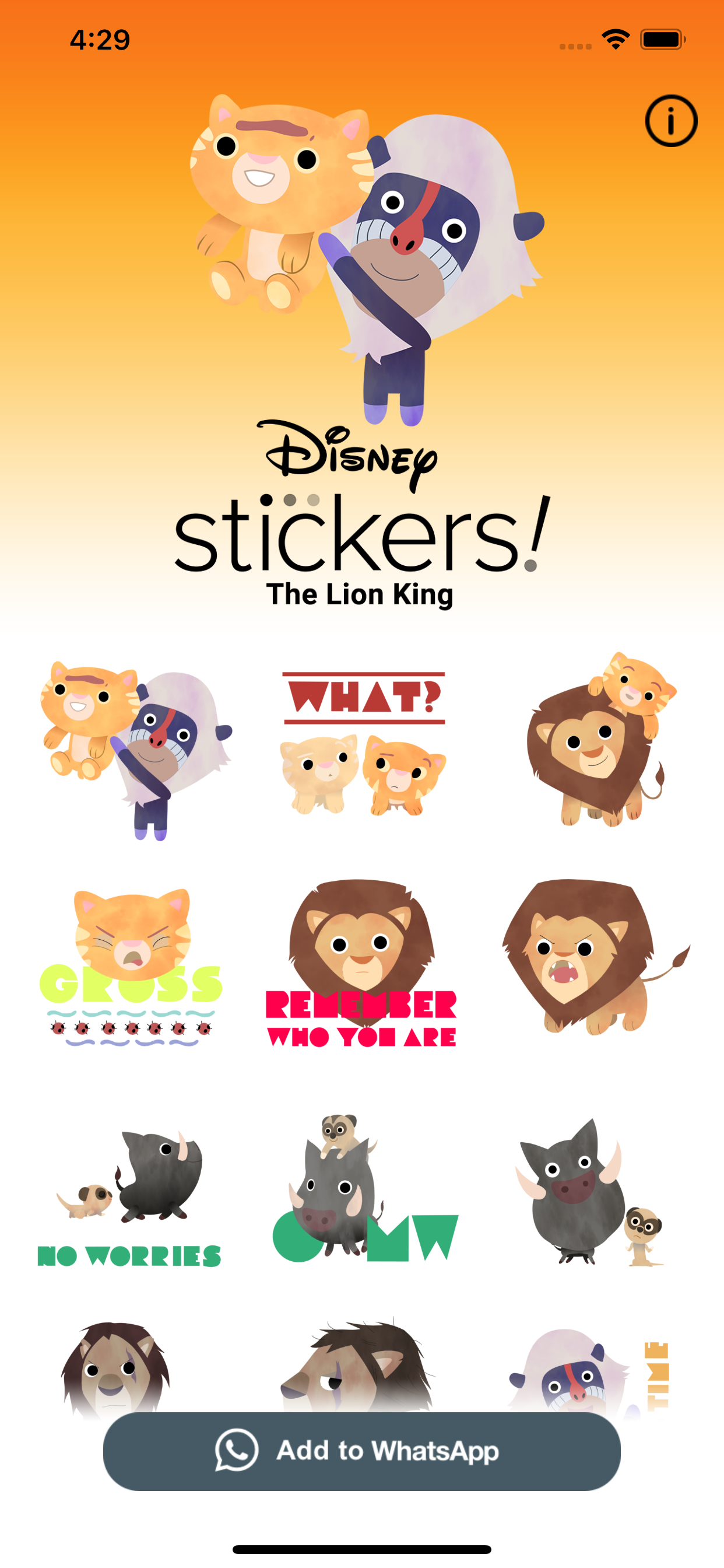 The Lion King Stickers