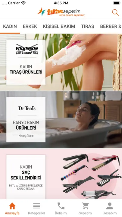 Tıraş Sepetim iPhone Ekran Görüntüsü 1