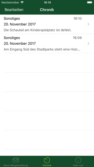 Melde-App Stadt Salzgitter Screenshot
