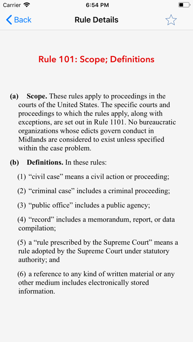 Mock Trial Rules of Evidence screenshot 2