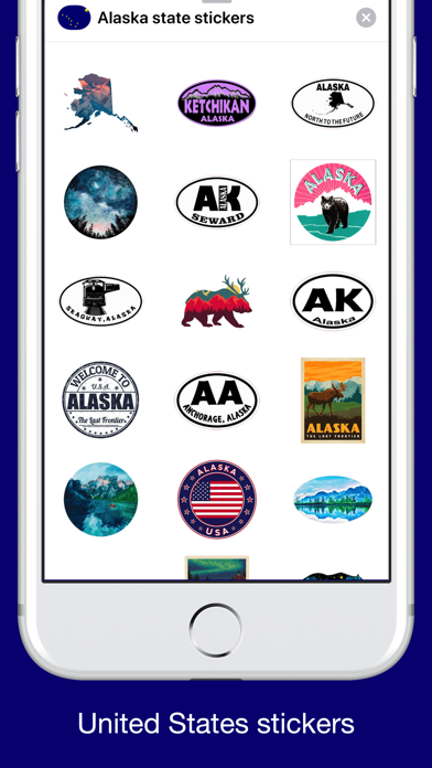 Alaska emoji - USA stickers screenshot 3