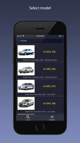 AutoParts for Audi cars screenshot