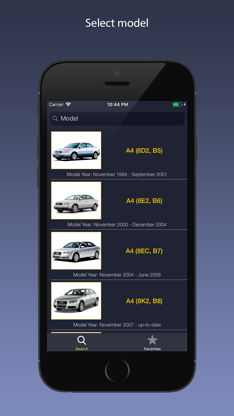 AutoParts for Audi cars screenshot 1