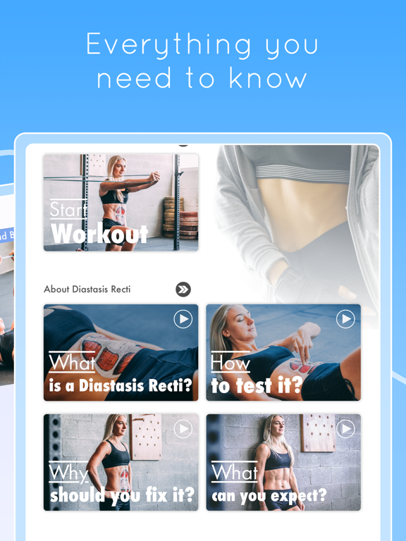 Diastasis Recti Fix iPad screenshot 2 - Health & Fitness app