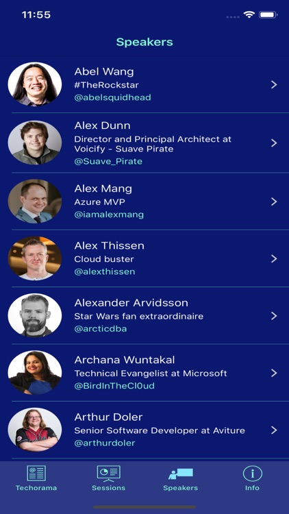 Techorama conference app screenshot-3