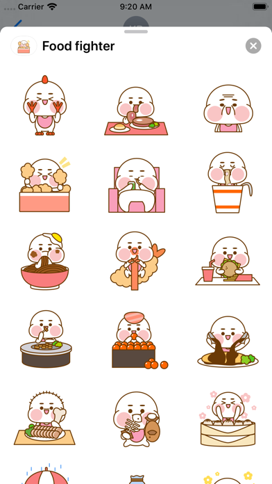 Food fighter - Stickerのおすすめ画像1