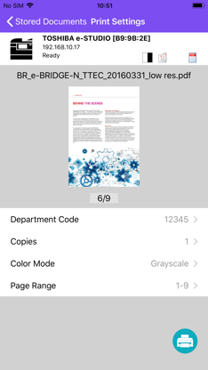 e-BRIDGE Print & Capture Entry screenshot 2