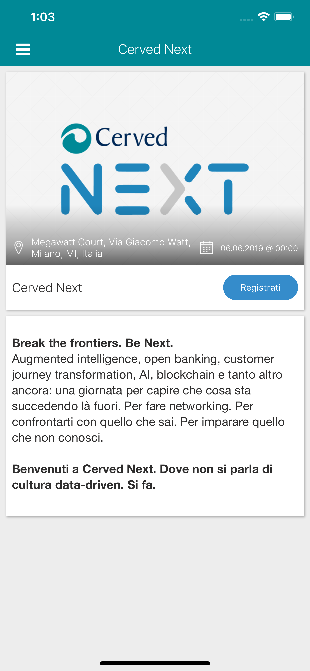Cerved Events screenshot 3