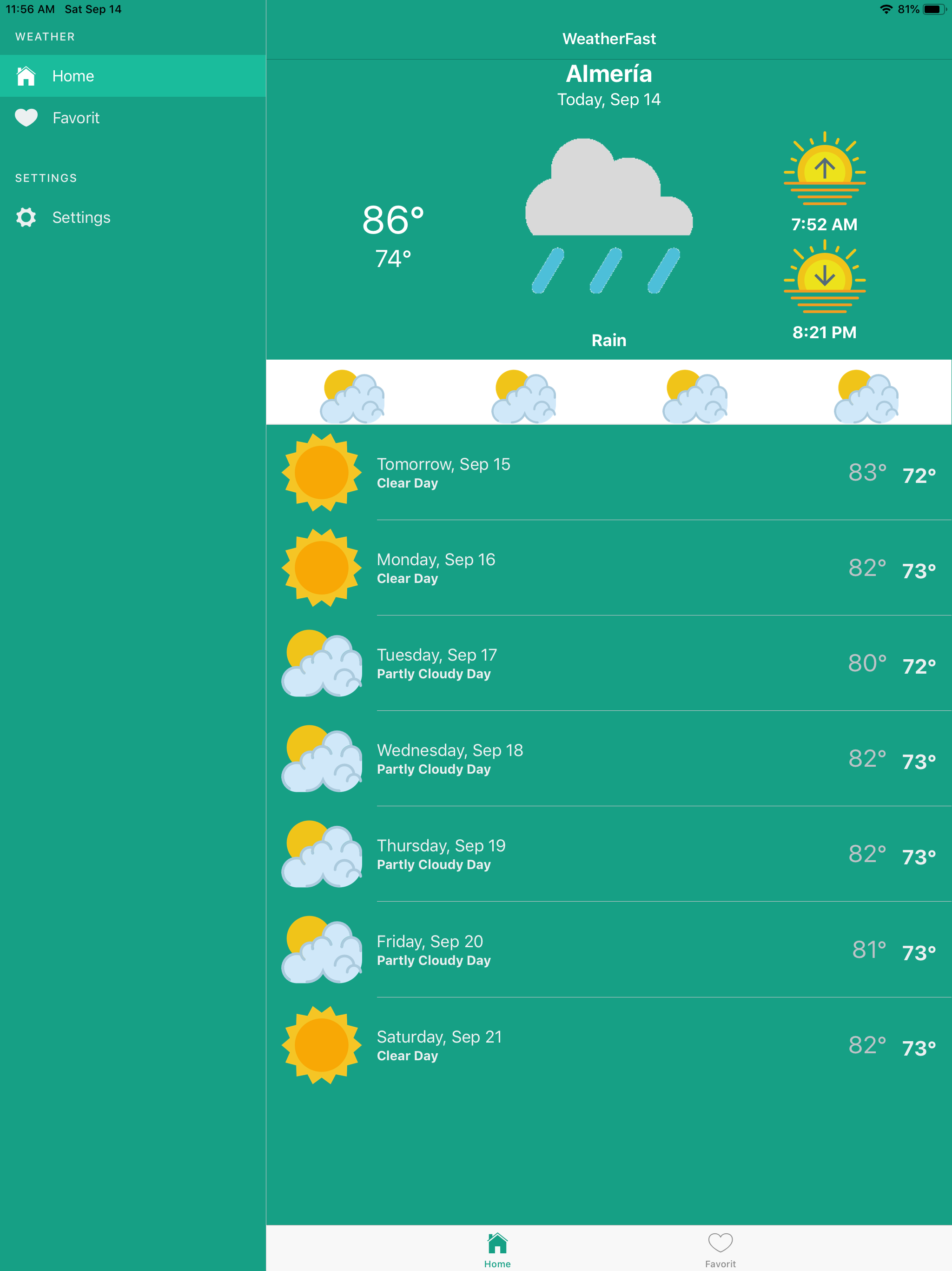 Accurate weather forecast screenshot 5