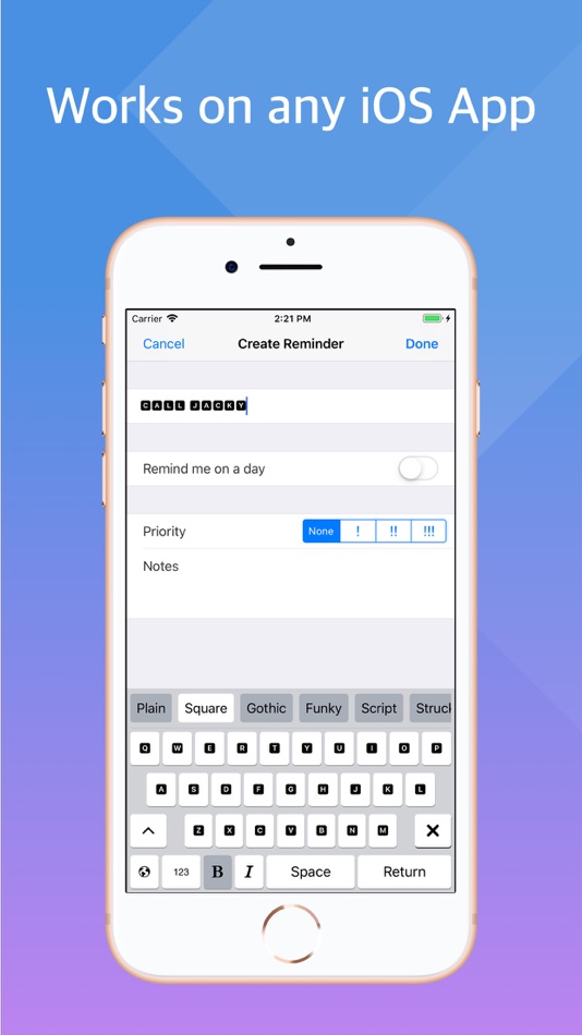 #3. Awesome Fonts Keyboard (iOS) 来自: Access Creativity Labs LLC