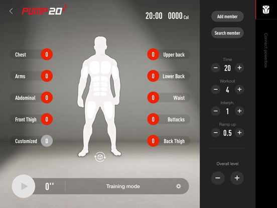 PUMP20 app screenshot 2