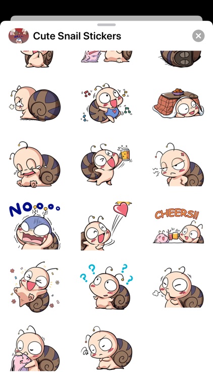 New Adorable Snail Stickers