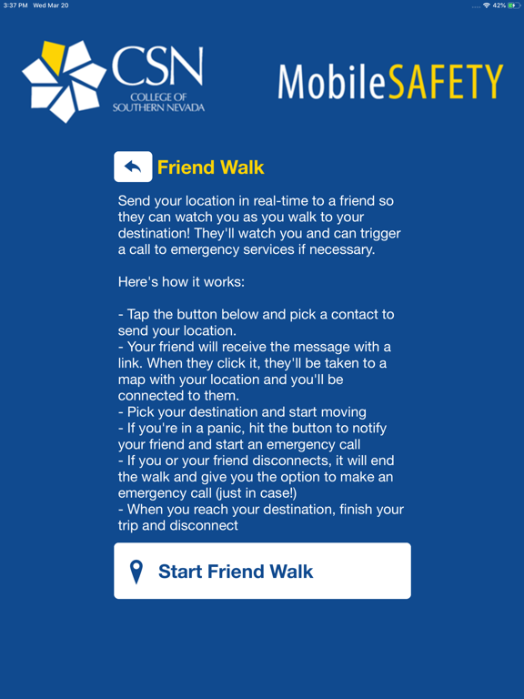 Mobile Safety - CSN iPad screenshot